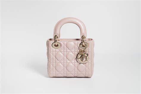 mini lady dior pearl pink